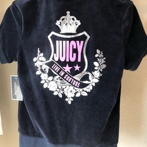 NWT Juicy Velour Track Jacket Short Sleeve